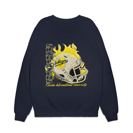 FIU - NCAA Football : Vintage Helmet Premium Crewneck Sweatshirt-0