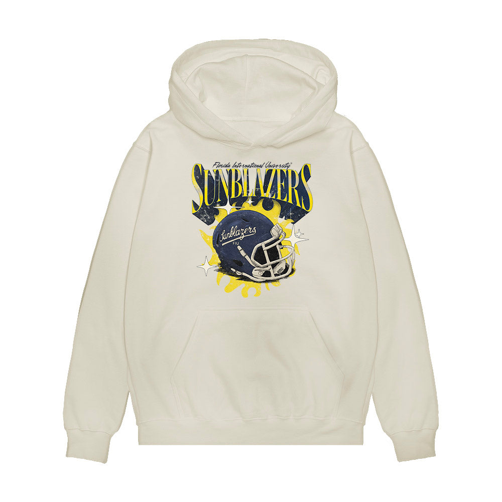 FIU - NCAA Football : Vintage Helmet Premium Hooded Sweatshirt-0