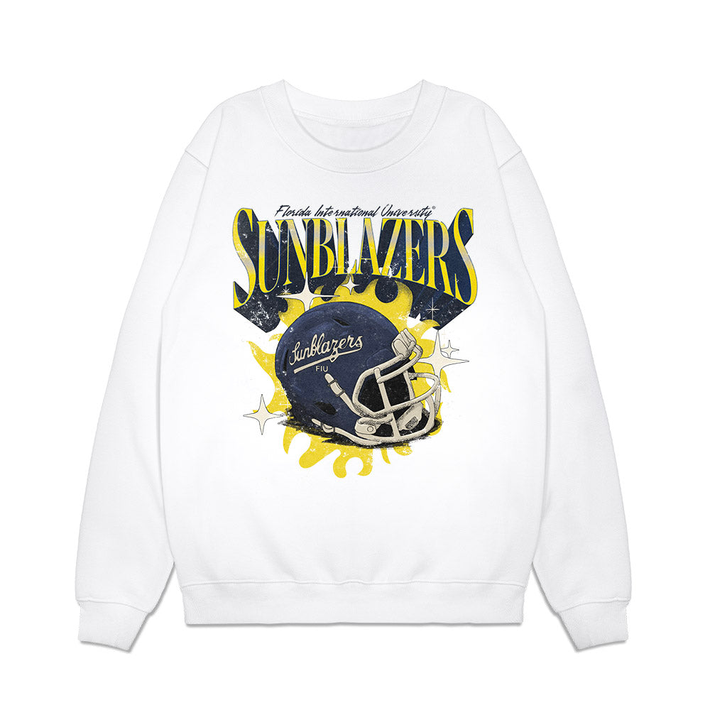 FIU - NCAA Football : Vintage Helmet Premium Crewneck Sweatshirt-0