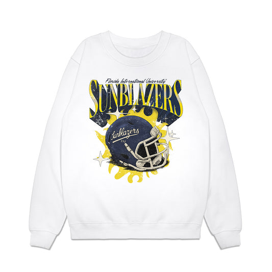 FIU - NCAA Football : Vintage Helmet Premium Crewneck Sweatshirt-0
