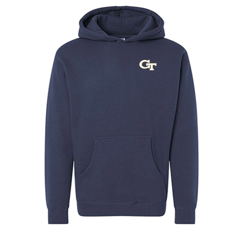 Georgia Tech - NCAA Football : Christian Garrett - Collage Hooded Pullover Sweatshirt-0