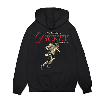 Texas Tech - NCAA Football : Cameron Dickey - Graphic Premium Hooded Sweatshirt-1
