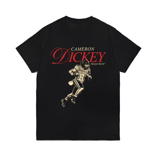 Texas Tech - NCAA Football : Cameron Dickey - Graphic Comfort Colors T-Shirt-0