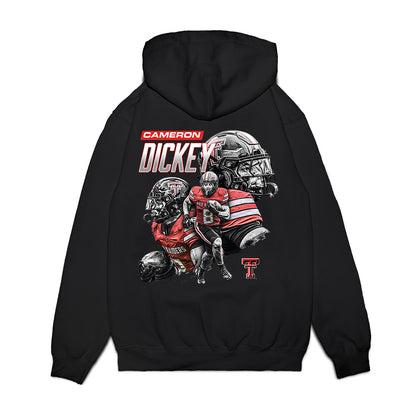 Texas Tech - NCAA Football : Cameron Dickey - Collage Premium Hooded Sweatshirt-1