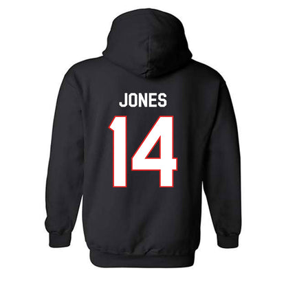 Texas Tech - NCAA Football : Bryson Jones - Classic Shersey Hooded Sweatshirt-1