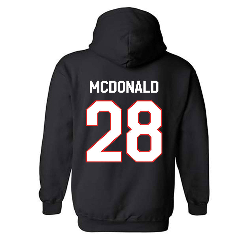 Texas Tech - NCAA Football : Bray Mcdonald - Classic Shersey Hooded Sweatshirt-1