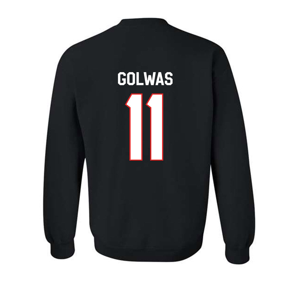 Texas Tech - NCAA Football : Brock Golwas - Classic Shersey Crewneck Sweatshirt-1