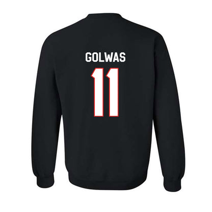 Texas Tech - NCAA Football : Brock Golwas - Classic Shersey Crewneck Sweatshirt-1