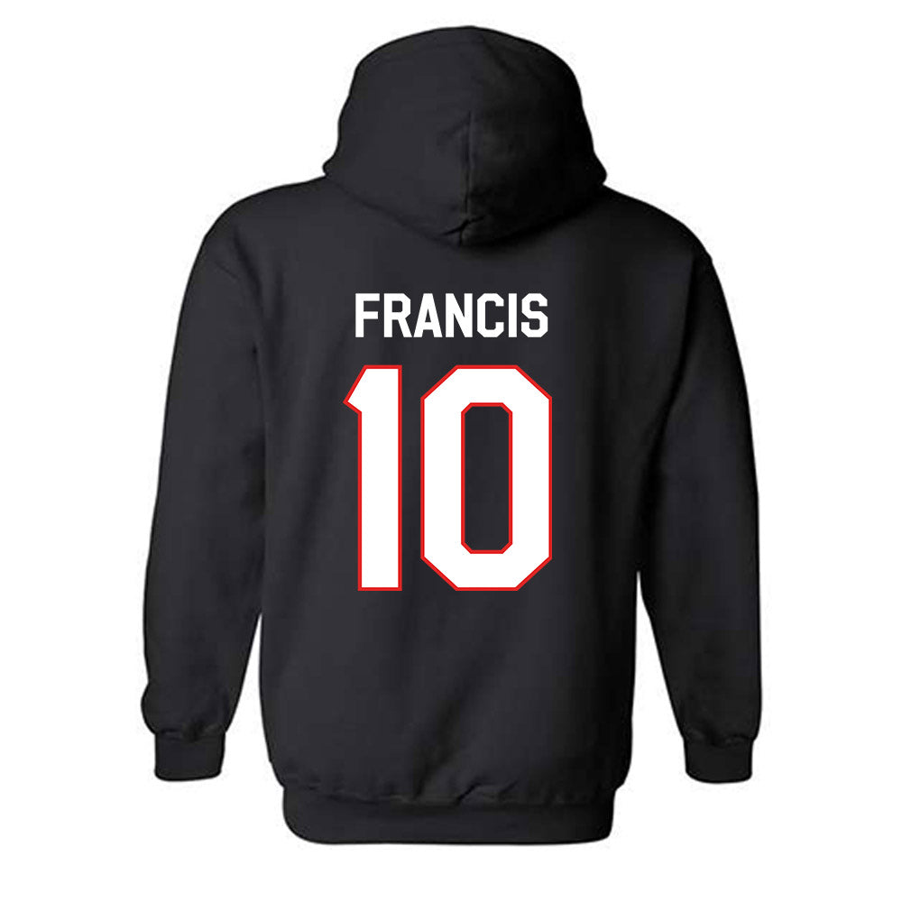 Texas Tech - NCAA Men's Basketball : Jack Francis Francis - Classic Shersey Hooded Sweatshirt-1