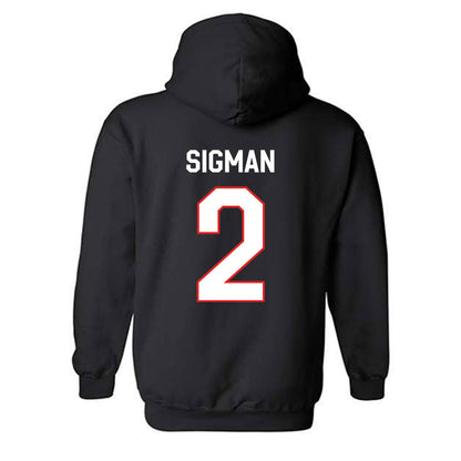 Texas Tech - NCAA Women's Volleyball : Gretchen Sigman - Classic Shersey Hooded Sweatshirt-1