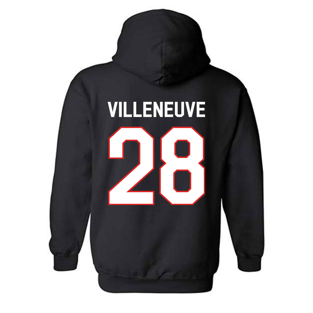 Texas Tech - NCAA Baseball : Robin Villeneuve - Classic Shersey Hooded Sweatshirt-1