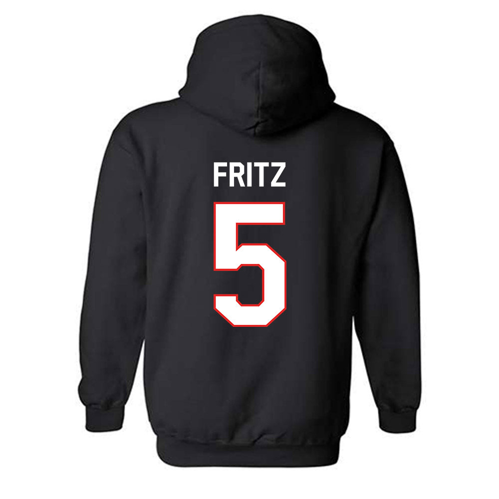 Texas Tech - NCAA Women's Basketball : Denae Fritz - Classic Shersey Hooded Sweatshirt-1