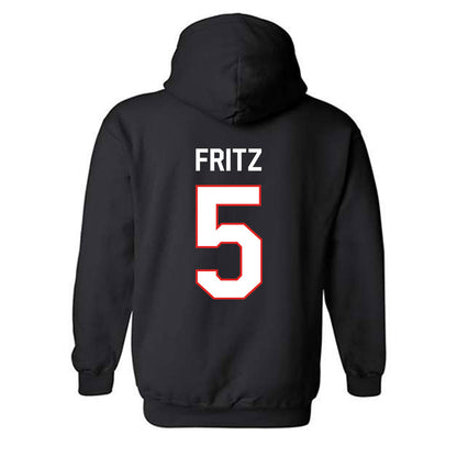 Texas Tech - NCAA Women's Basketball : Denae Fritz - Classic Shersey Hooded Sweatshirt-1