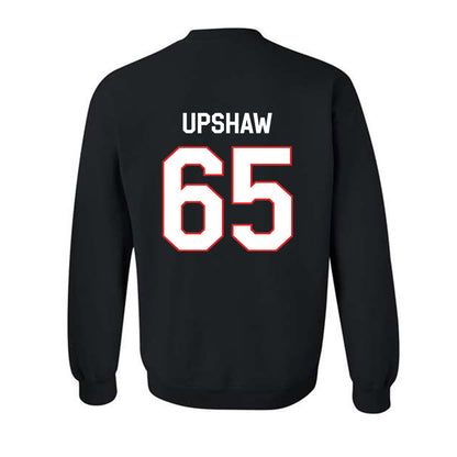 Texas Tech - NCAA Football : Danthis Upshaw - Classic Shersey Crewneck Sweatshirt-1