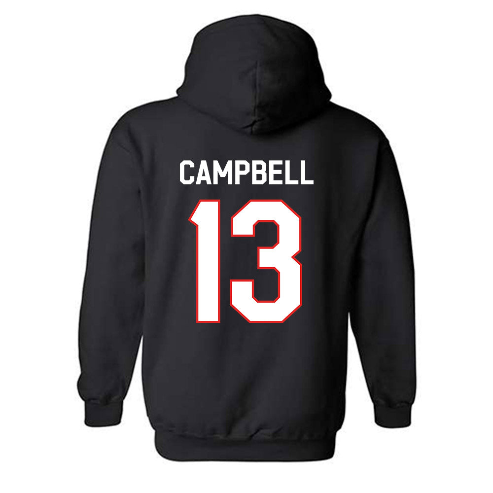 Texas Tech - NCAA Football : Chase Campbell - Classic Shersey Hooded Sweatshirt-1