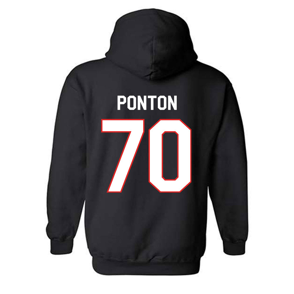 Texas Tech - NCAA Football : Jacob Ponton - Classic Shersey Hooded Sweatshirt-1