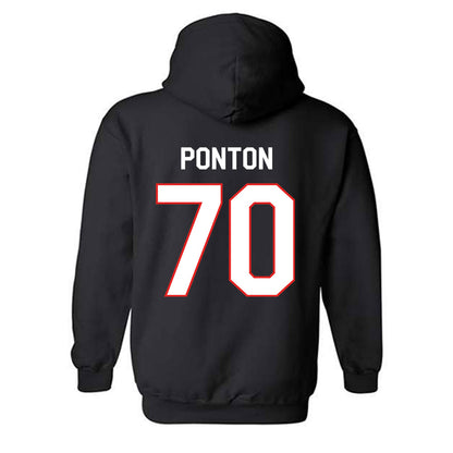 Texas Tech - NCAA Football : Jacob Ponton - Classic Shersey Hooded Sweatshirt-1