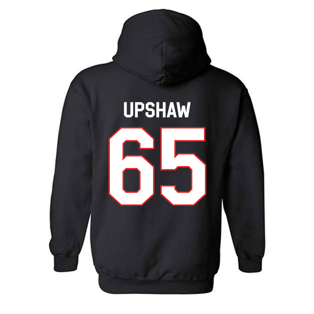 Texas Tech - NCAA Football : Danthis Upshaw - Classic Shersey Hooded Sweatshirt-1