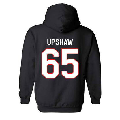 Texas Tech - NCAA Football : Danthis Upshaw - Classic Shersey Hooded Sweatshirt-1