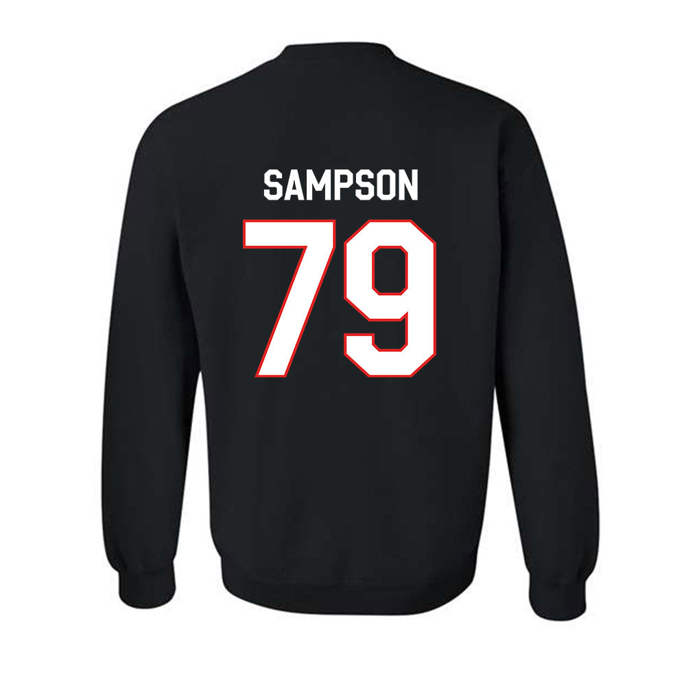 Texas Tech - NCAA Football : Howard Sampson - Classic Shersey Crewneck Sweatshirt-1