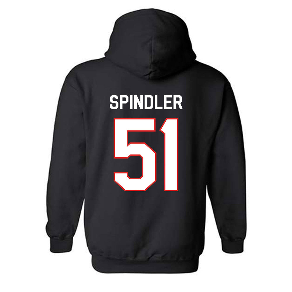 Texas Tech - NCAA Baseball : Jake Spindler - Classic Shersey Hooded Sweatshirt-1