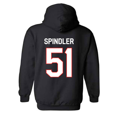 Texas Tech - NCAA Baseball : Jake Spindler - Classic Shersey Hooded Sweatshirt-1
