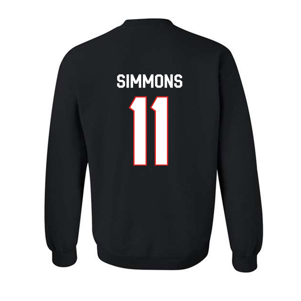 Texas Tech - NCAA Football : Malcolm Simmons - Classic Shersey Crewneck Sweatshirt-1