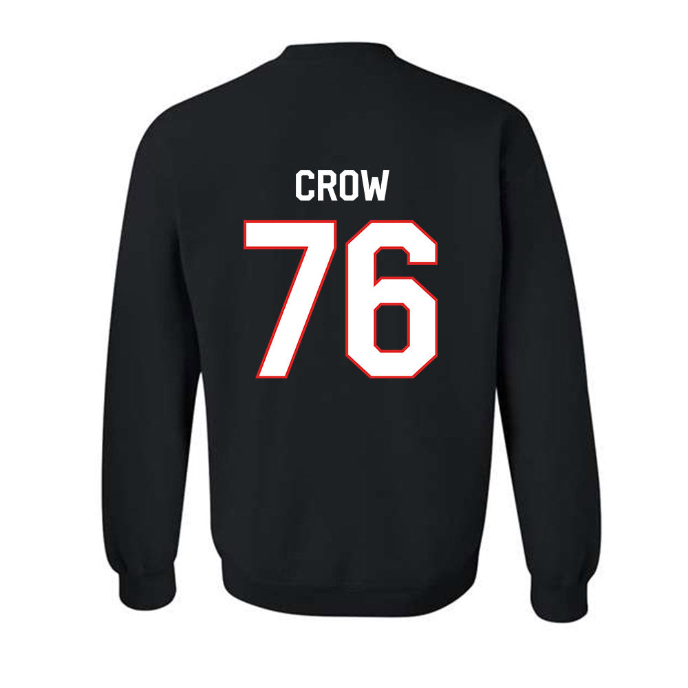 Texas Tech - NCAA Football : Jacob Crow - Classic Shersey Crewneck Sweatshirt-1