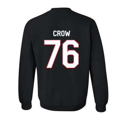 Texas Tech - NCAA Football : Jacob Crow - Classic Shersey Crewneck Sweatshirt-1