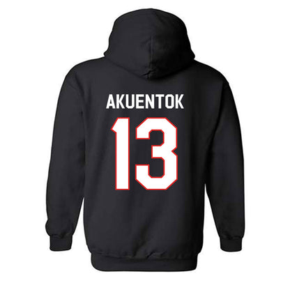 Texas Tech - NCAA Men's Basketball : Marial Akuentok - Classic Shersey Hooded Sweatshirt-1