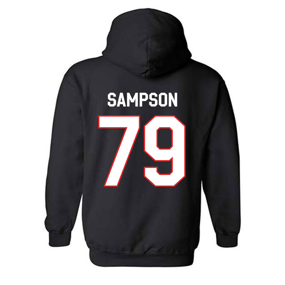 Texas Tech - NCAA Football : Howard Sampson - Classic Shersey Hooded Sweatshirt-1