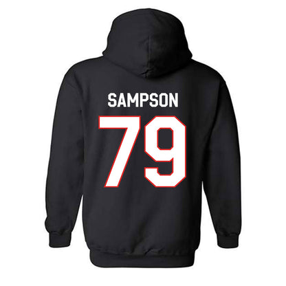 Texas Tech - NCAA Football : Howard Sampson - Classic Shersey Hooded Sweatshirt-1