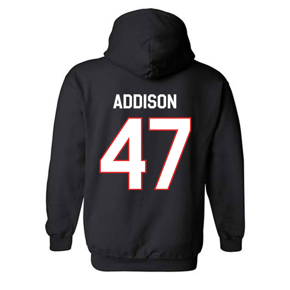 Texas Tech - NCAA Baseball : Logan Addison - Classic Shersey Hooded Sweatshirt-1
