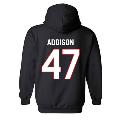 Texas Tech - NCAA Baseball : Logan Addison - Classic Shersey Hooded Sweatshirt-1