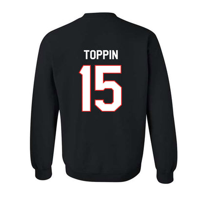 Texas Tech - NCAA Men's Basketball : JT Toppin - Classic Shersey Crewneck Sweatshirt-1