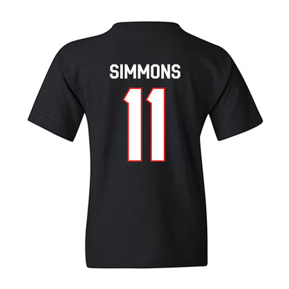 Texas Tech - NCAA Football : Malcolm Simmons - Classic Shersey Youth T-Shirt-1