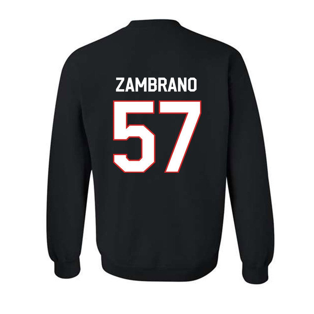 Texas Tech - NCAA Football : Hunter Zambrano - Classic Shersey Crewneck Sweatshirt-1
