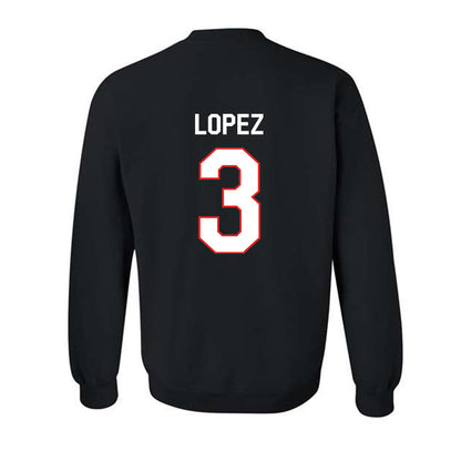 Texas Tech - NCAA Baseball : Tracer Lopez - Classic Shersey Crewneck Sweatshirt-1