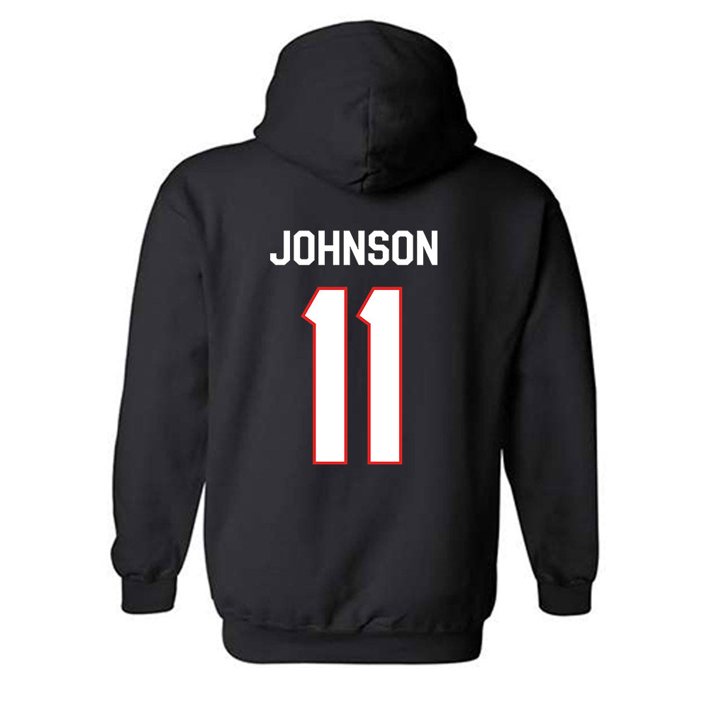 Texas Tech - NCAA Women's Volleyball : Tatum Johnson - Classic Shersey Hooded Sweatshirt-1