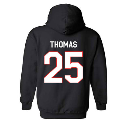 Texas Tech - NCAA Baseball : Chase Thomas - Classic Shersey Hooded Sweatshirt-1