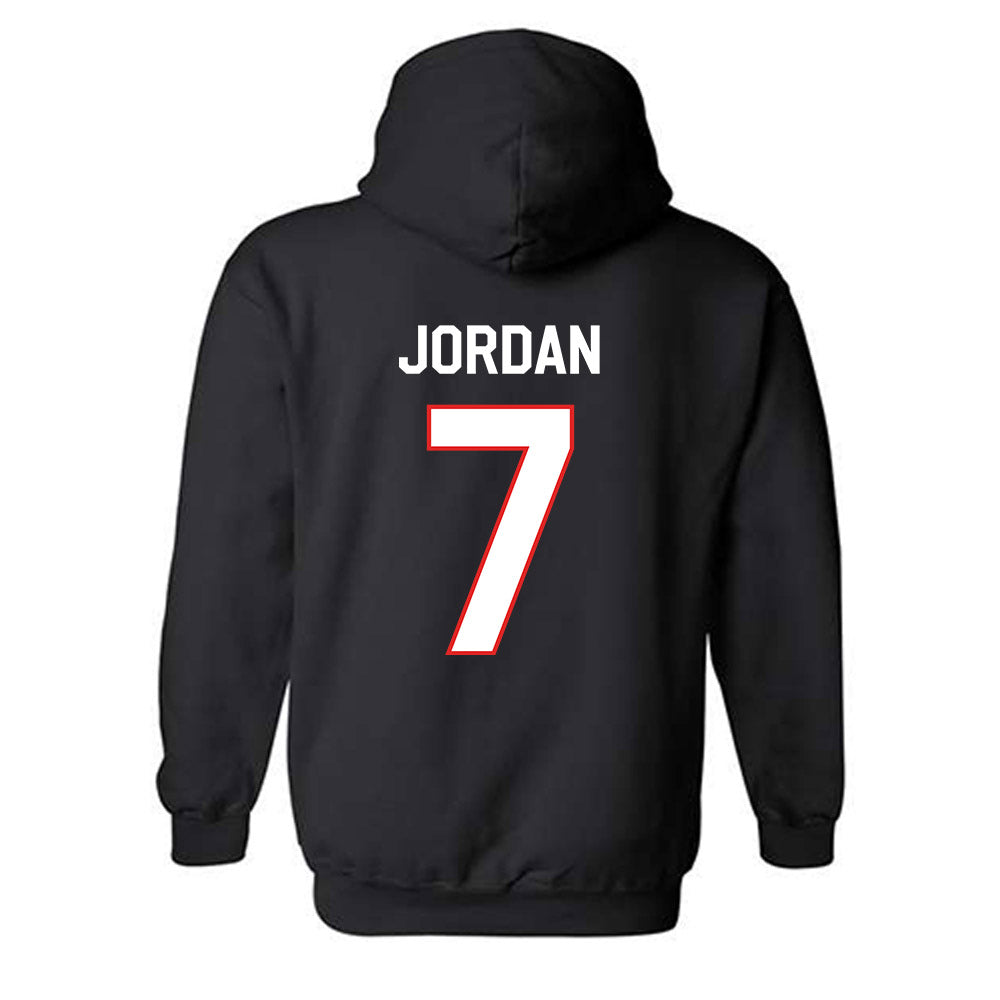 Texas Tech - NCAA Football : Brenden Jordan - Classic Shersey Hooded Sweatshirt-1