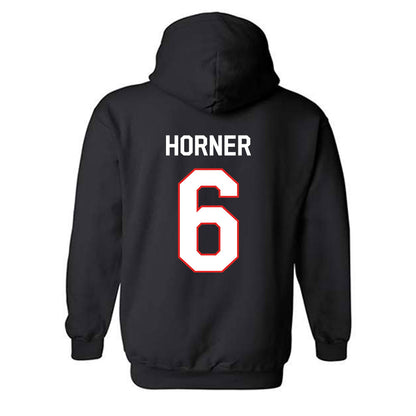Texas Tech - NCAA Men's Basketball : Leon Horner - Classic Shersey Hooded Sweatshirt-1