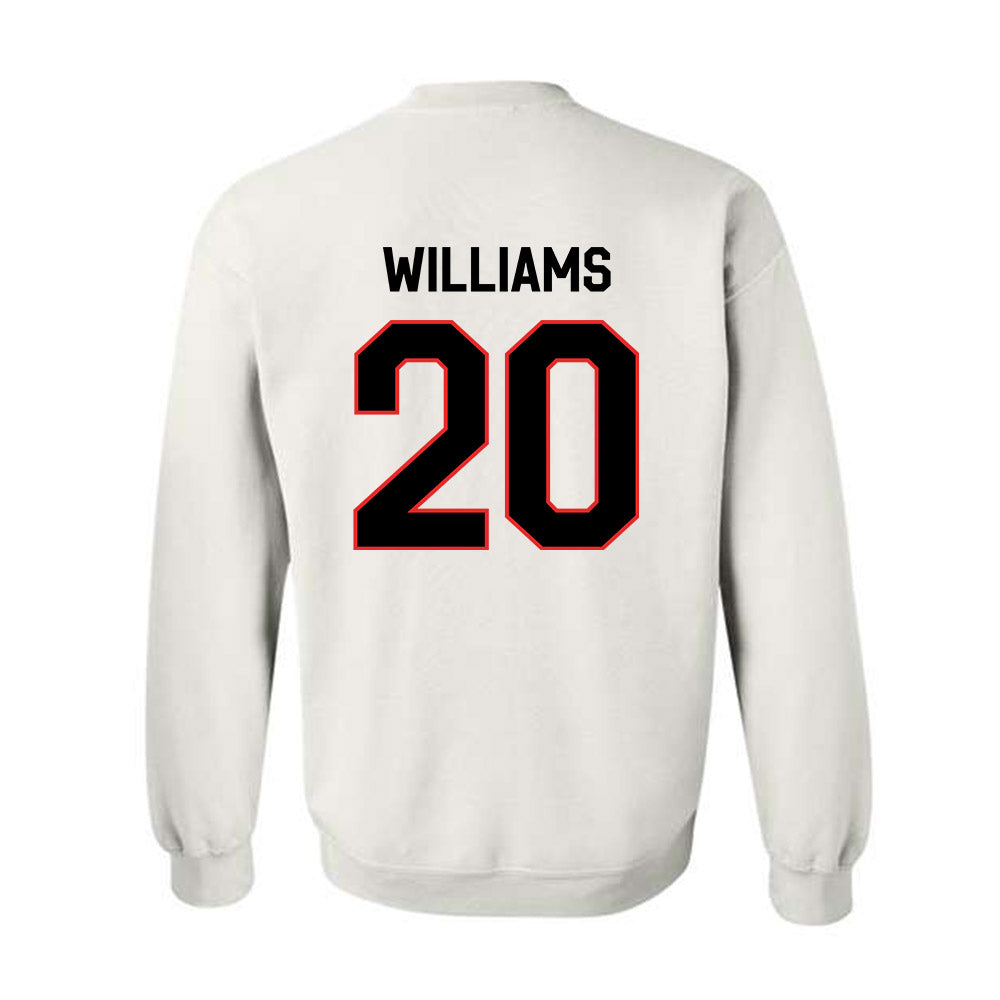 Texas Tech - NCAA Football : Jkoby Williams - Classic Shersey Crewneck Sweatshirt-1