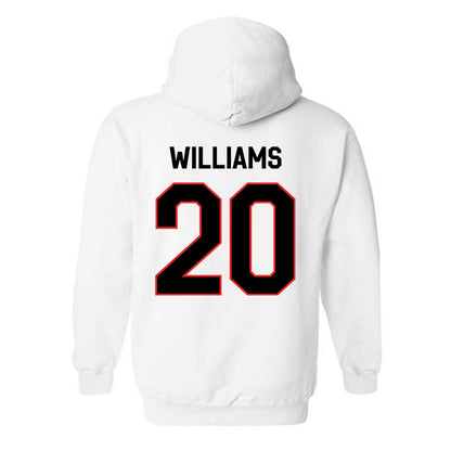 Texas Tech - NCAA Football : J'koby Williams - Classic Shersey Hooded Sweatshirt-1
