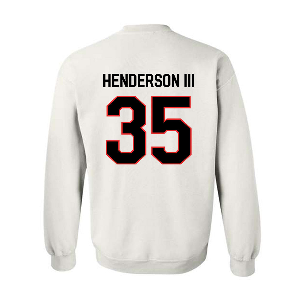 Texas Tech - NCAA Football : Michael Henderson III - Classic Shersey Crewneck Sweatshirt-1