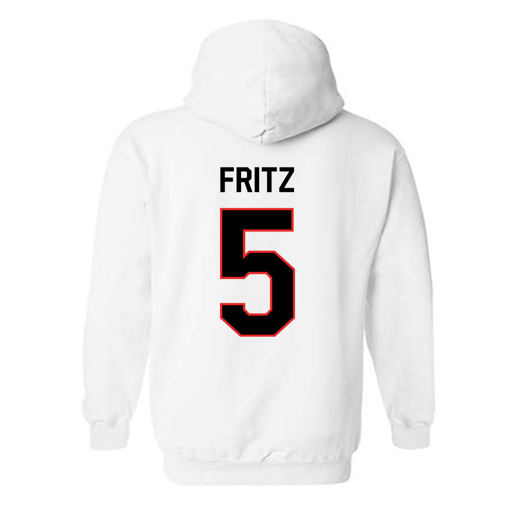 Texas Tech - NCAA Women's Basketball : Denae Fritz - Classic Shersey Hooded Sweatshirt-1