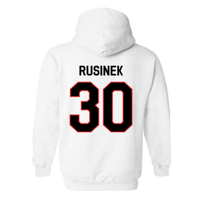 Texas Tech - NCAA Baseball : Jesse Rusinek - Classic Shersey Hooded Sweatshirt-1