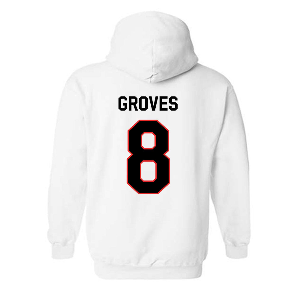 Texas Tech - NCAA Men's Basketball : Nolan Groves - Classic Shersey Hooded Sweatshirt-1