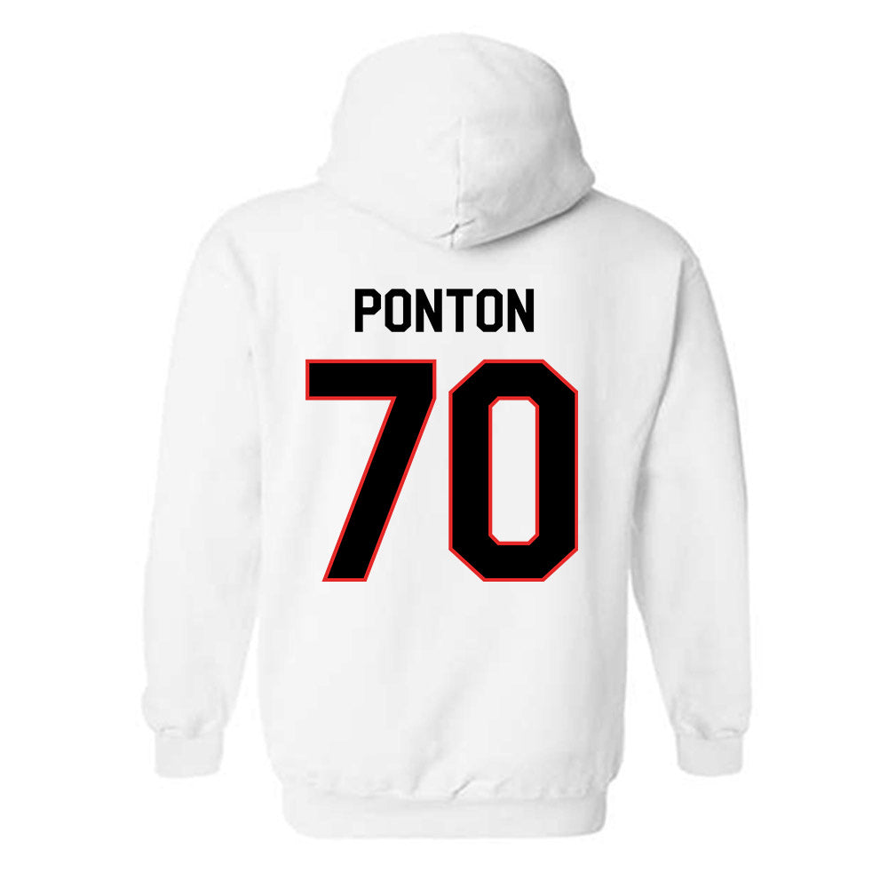 Texas Tech - NCAA Football : Jacob Ponton - Classic Shersey Hooded Sweatshirt-1