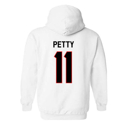 Texas Tech - NCAA Men's Basketball : Jaylen Petty - Classic Shersey Hooded Sweatshirt-1